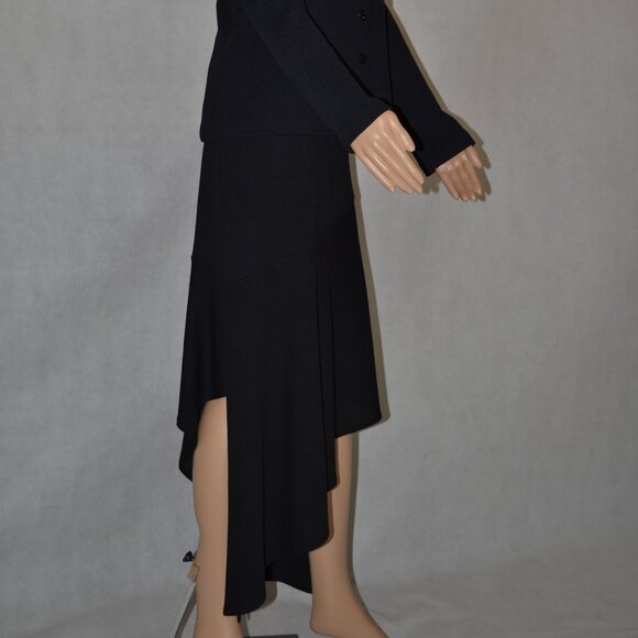 ST. JOHN EVENING BLACK SPANISH-STYLE SKIRT SET SIZE 6 - Picture 7 of 13